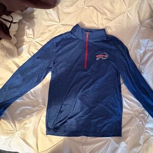 Buffalo Bills Blue Quarter-Zip Womens Medium NFL